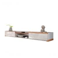 Bancada Suspensa Atlas 2.2 Suporte P/ Decoração E Eletrônicos Off White /jequitiba 2 Gavetas - 2