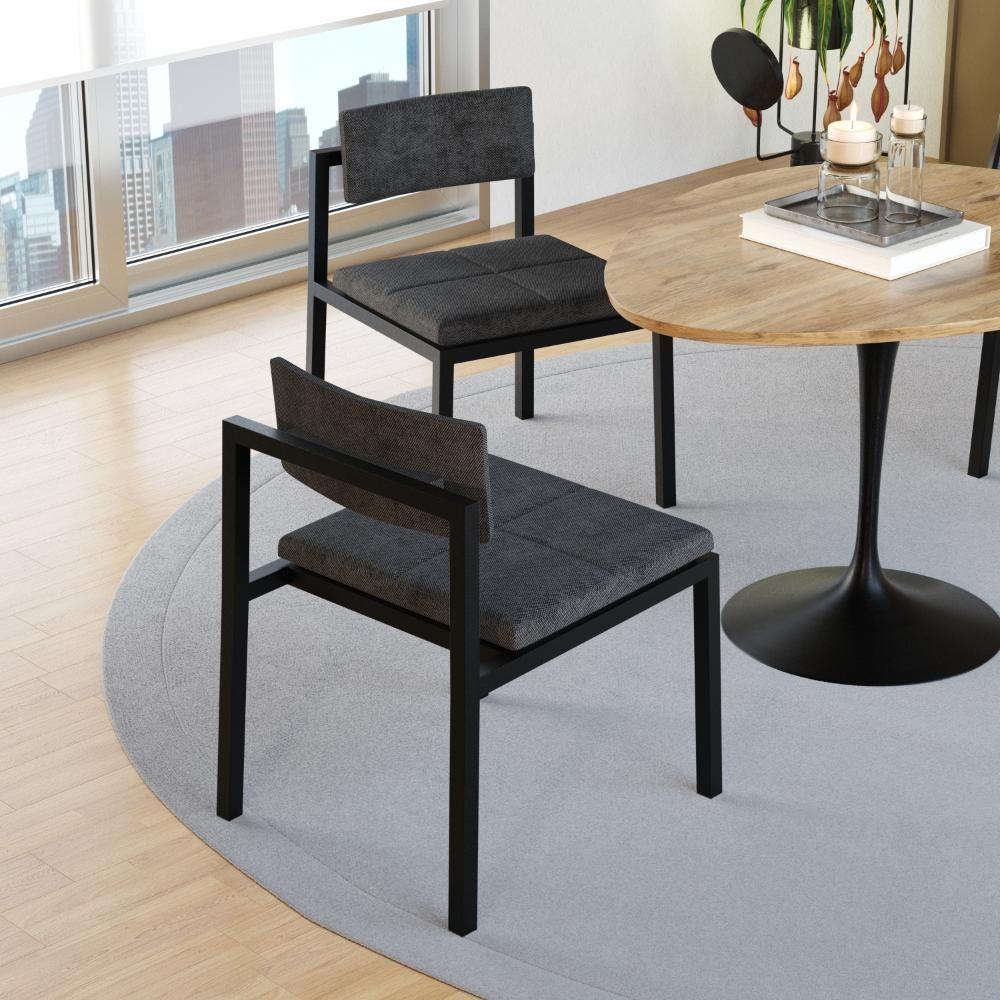 Cadeira Noah Encosto Anatômico. Lautrec Grafite Lautrec Grafite - 2