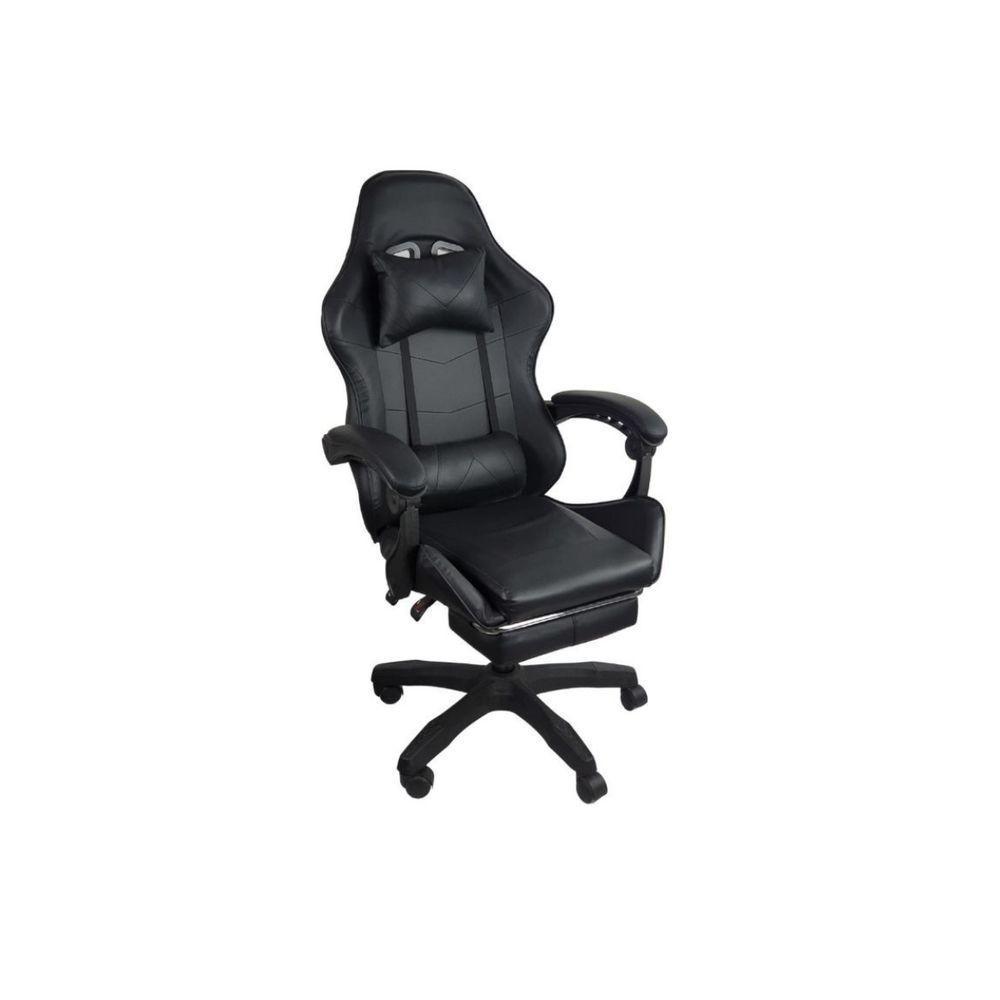 Cadeira Gamer Stillus Ergonômica Com Apoio Para Os Pés - Preto - 1