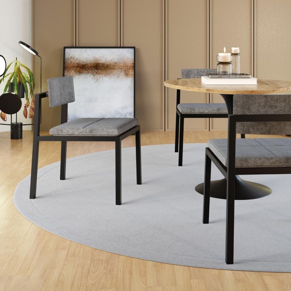 Cadeira Noah Encosto Anatômico. Lautrec Cinza Lautrec Cinza - 4