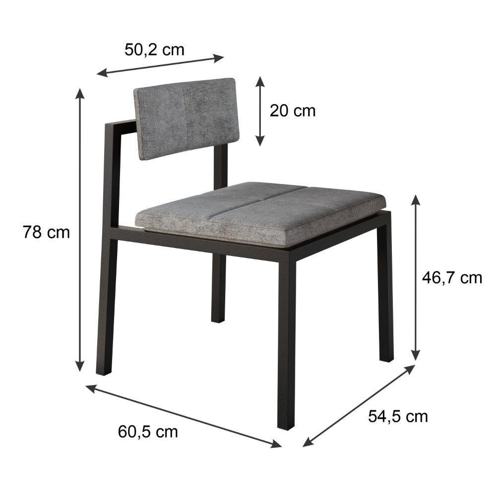 Cadeira Noah Encosto Anatômico. Lautrec Cinza Lautrec Cinza - 7