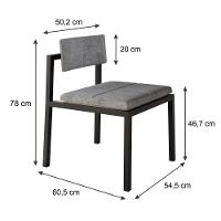 Cadeira Noah Encosto Anatômico. Lautrec Cinza Lautrec Cinza - 7