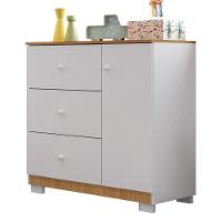 Cômoda Infantil Duda 1 Porta E 3 Gavetas Branco/carvalho - Phoenix Baby - 2