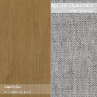 Conjunto 2 Cadeiras Apogeu Amêndoa/linho Cinza Claro - Móveis Lopas - 2