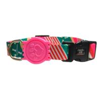 Coleira Para Cães Osso Rosa Ampla Pet Tamanho G - 1