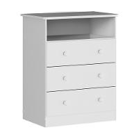 Cômoda Infantil Smim New 3 Gavetas Branco Brilho - Móveis Peroba - 1