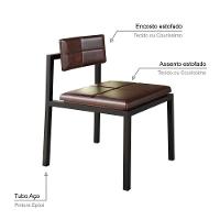 Cadeira Noah Encosto Anatômico. Courino Café Courino Café - 3
