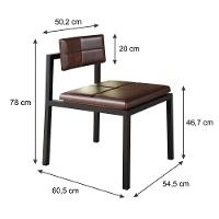 Cadeira Noah Encosto Anatômico. Courino Café Courino Café - 7