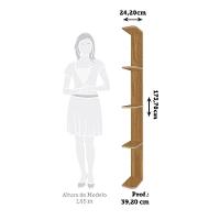 Prateleira Externa Para Guarda Roupa Smim/luna Amêndoa - Móveis Peroba Amêndoa - 3