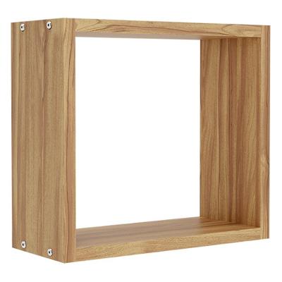 Nicho Quadrado Decorativo 30cm Amêndoa - Móveis Peroba Amêndoa