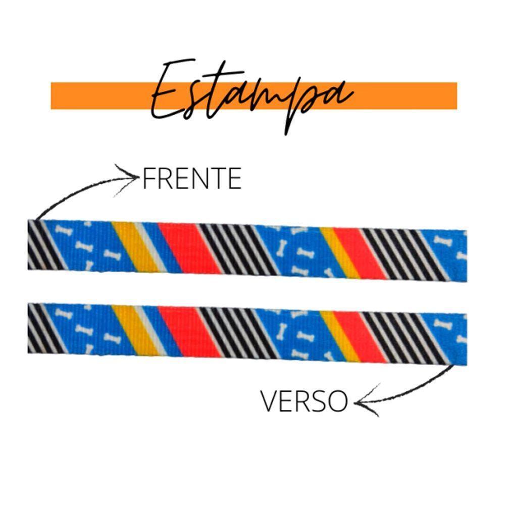 Peitoral Para Cães H Osso Azul Ampla Pet Tamanho G - 3