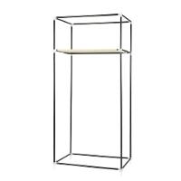 Guarda Roupa Cabideiro Portatil Arara Prateleira Cabideiro Armario Multifuncional Dobravel Praia Rosa - 7