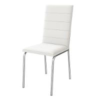Kit 2 Cadeiras Cromada Sala Jantar 2C091CR Corino Kappesberg Branco - 5