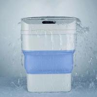 Cesto De Lixo Retratil Smart Lixeira Automatica Sensor Inteligente Para Praia Camping Viagem A Prova De Agua Azul - 5