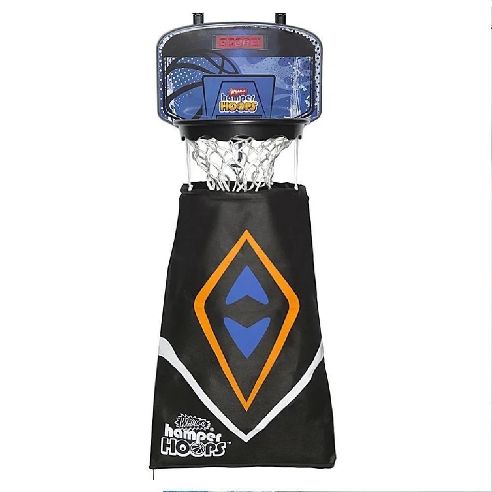 Cesto Roupa Suja De Porta Infantil Suspenso Tabela De Basquete Aro Arara 2 Em 1 Organizador Lavanderia Hamper Hoops - 1