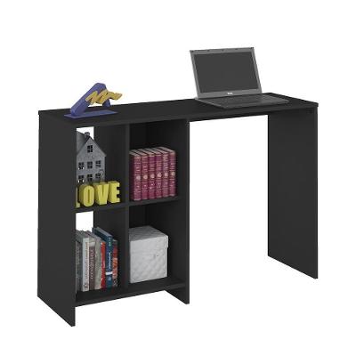 Escrivaninha - Mesa Para Notebook Matrix Preto E 4 Nichos - Artely