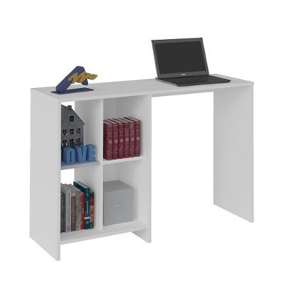 Escrivaninha - Mesa Para Notebook Matrix Branco E 4 Nichos - Artely