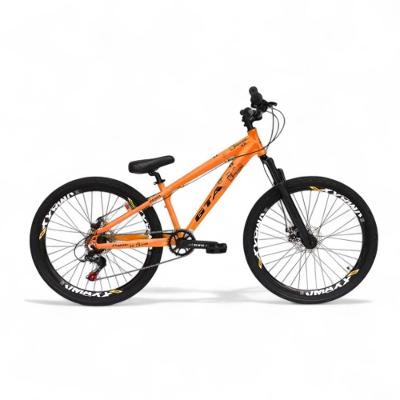 Bicicleta Aro 26 Gta Rebel Freeride 7v Single Freio A Disco Do Grau - Laranja Laranja/preto
