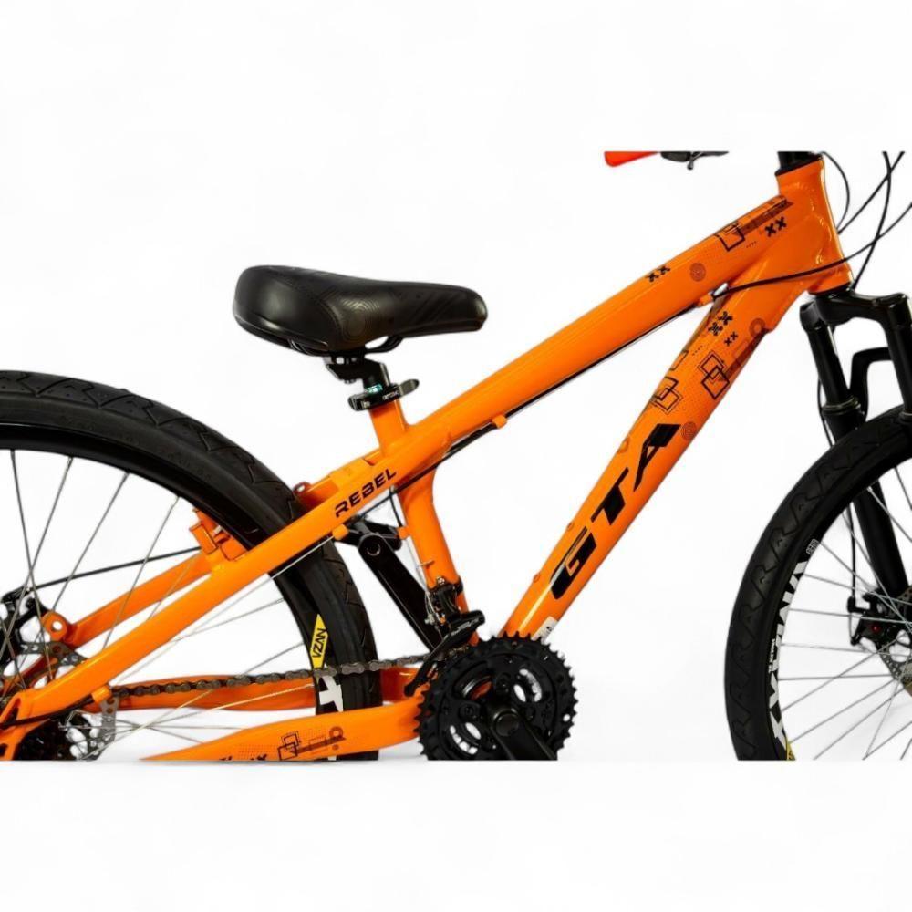 Bicicleta Aro 26 Gta Rebel Freeride 21v Shimano Freio A Disco Do Grau - Laranja Laranja/preto - 4
