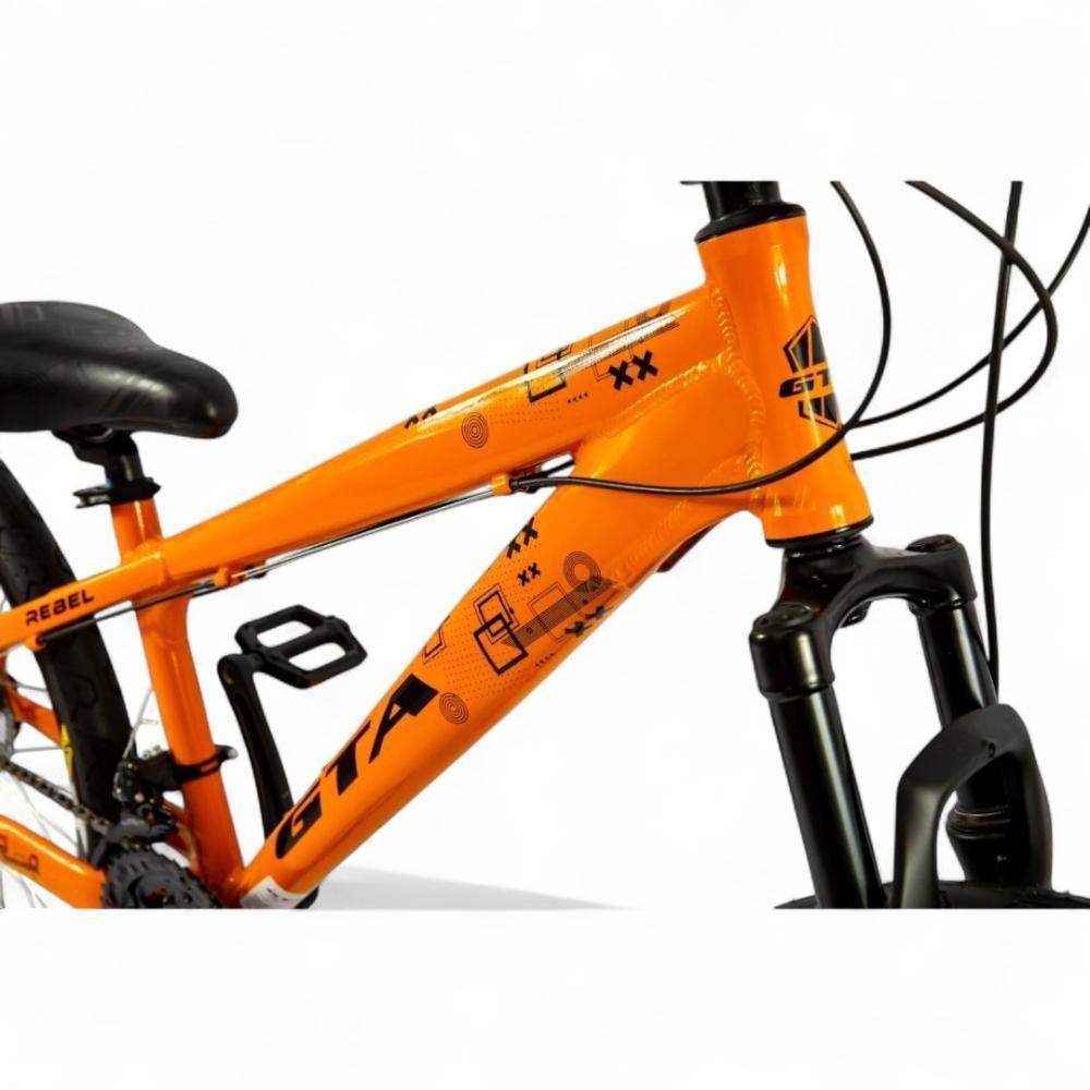 Bicicleta Aro 26 Gta Rebel Freeride 21v Shimano Freio A Disco Do Grau - Laranja Laranja/preto - 5