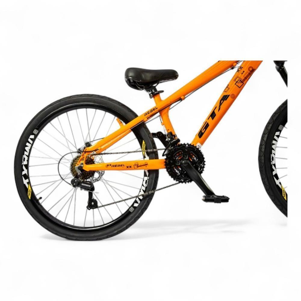 Bicicleta Aro 26 Gta Rebel Freeride 21v Shimano Freio A Disco Do Grau - Laranja Laranja/preto - 6