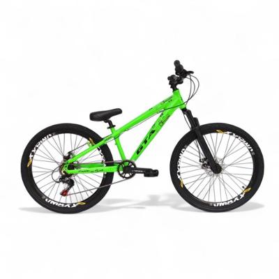 Bicicleta Aro 26 Gta Rebel Freeride 7v Single Freio A Disco Do Grau - Verde Verde/preto