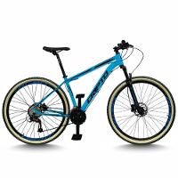 Bicicleta Aro 29 Cripto 24 Marchas Freios Disco E Suspensão Pneu Bege - Azul Pantone/preto - 21" Azul Pantone/preto - 1