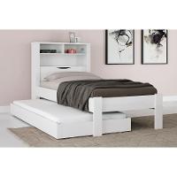 Cama Solteiro Invicta c/Auxiliar Branco - Santos Andirá - 1