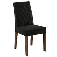 Conjunto Sala De Jantar Mesa Tampo De Madeira 6 Cadeiras Rustic/preto/oxford Allegro Madesa Rustic/preto/oxford