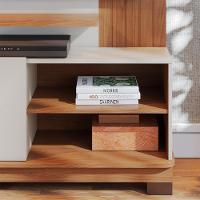 Estante Home TV 65 Polegadas 2 Portas 152 Cm Jurere Colibri Off White Matte Freijo - 3