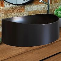 Cuba De Apoio Para Banheiro Em Marmore Sintetico 941012 Preto - 2