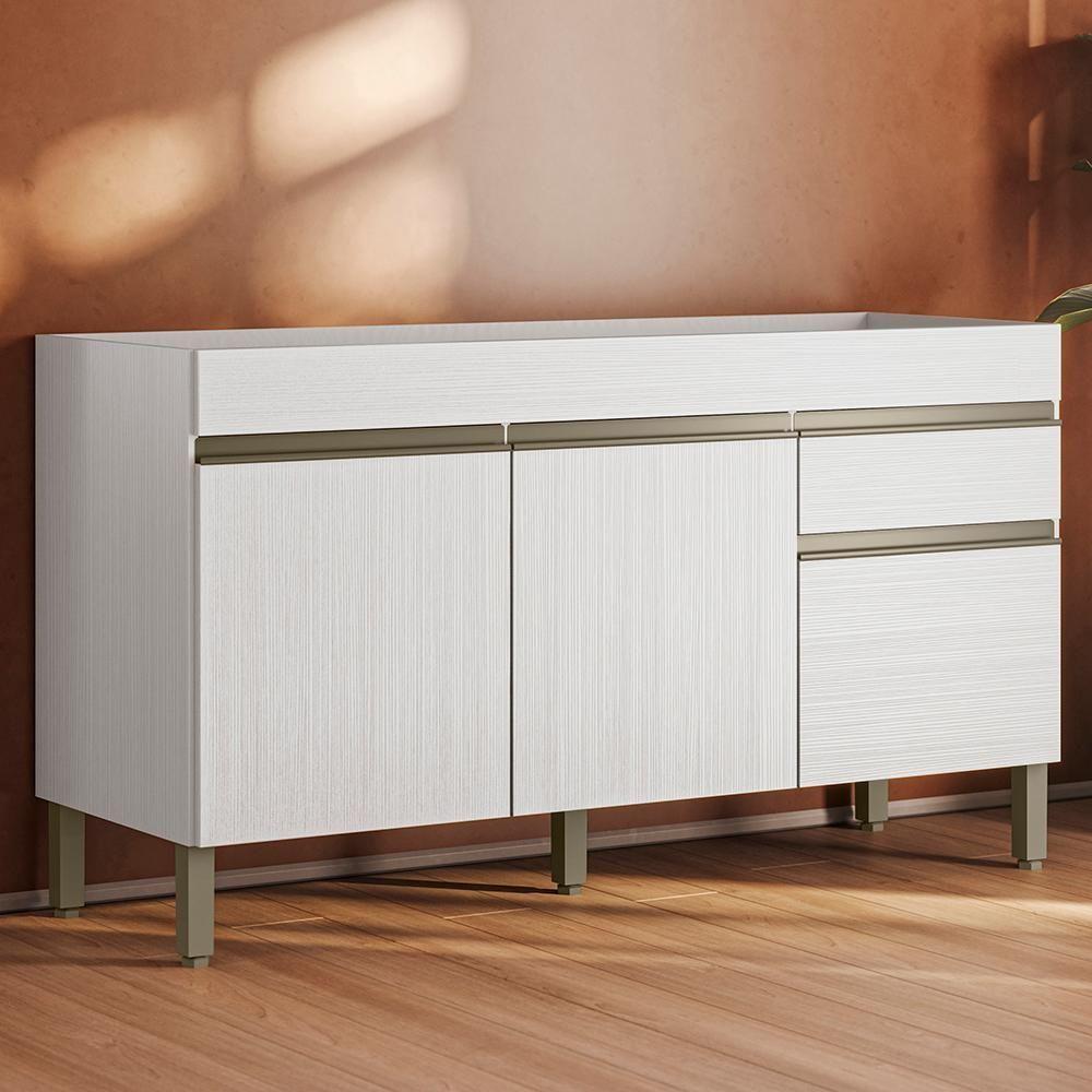 Balcao Para Pia 3 Portas 1 Gaveta 150 Cm Line Ktp Supremo - 2