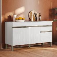 Balcao Com Tampo 3 Portas 1 Gaveta 150 Cm Line Ktp Supremo - 6