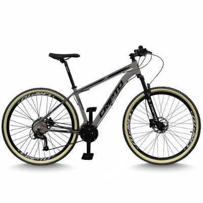 Bicicleta Aro 29 Cripto 24 Marchas Freios Disco E Suspensão Pneu Bege - Grafite/preto - 19" Grafite/preto