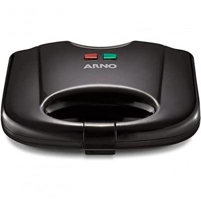 Sanduicheira Arno SACB Compacta Grill com Placas Antiaderentes Preto 110V