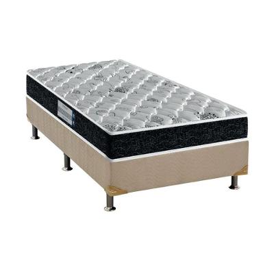 Cama Box Solteiro: Colchão Anatômico Probel D45 Firmepedic Advanced Tech2000 + Base CRC Suede Clean(88x188)