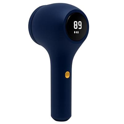 Removedor De Fiapos Bolinha Recarregável Display Digital 6 Lâminas 3 Vel Ideal Para Roupas Tecidos Finos Azul