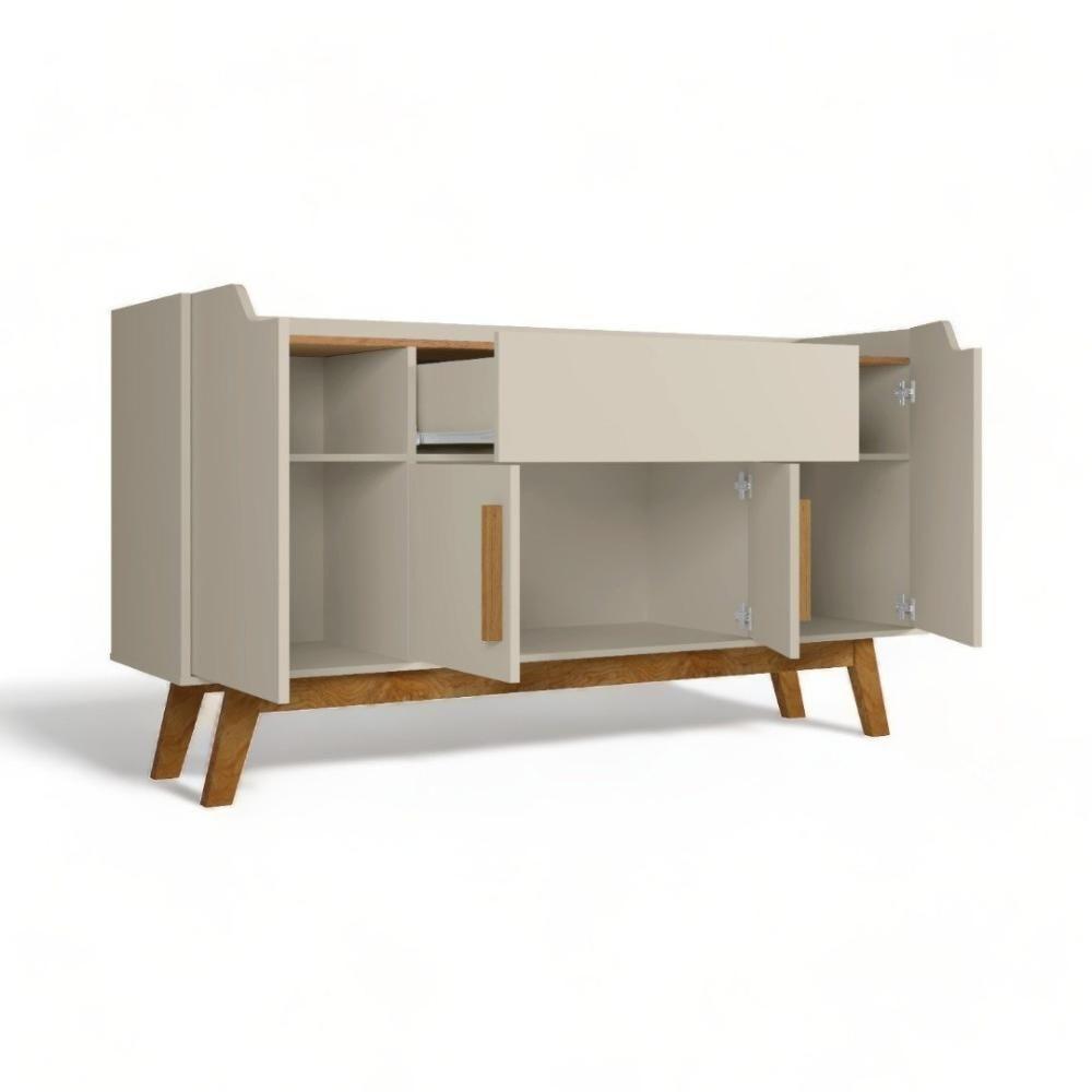 Aparador Com Portas Future Off White E Cinamomo Bechara - 2