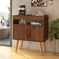 Aparador Café Drink Com Portas Pés Em Madeira Pinus Canela - 1