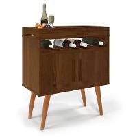 Aparador Café Drink Com Portas Pés Em Madeira Pinus Canela - 2