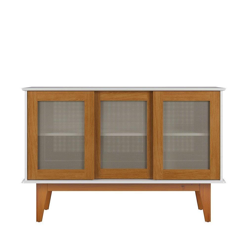 Aparador Buffet Detroit 3 Portas Branco/nature - Tebarrot - 3
