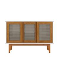 Aparador Buffet Detroit 3 Portas Branco/nature - Tebarrot - 3