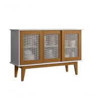 Aparador Buffet Detroit 3 Portas Branco/nature - Tebarrot