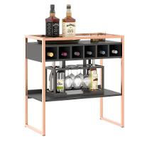 Aparador Adega Bar Preto/cobre Com Prateleira E Nichos Para Vinhos - Pleno - 2