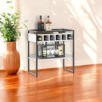 Aparador Adega Bar Branco Com Prateleira E Nichos Para Vinhos - Pleno - 1