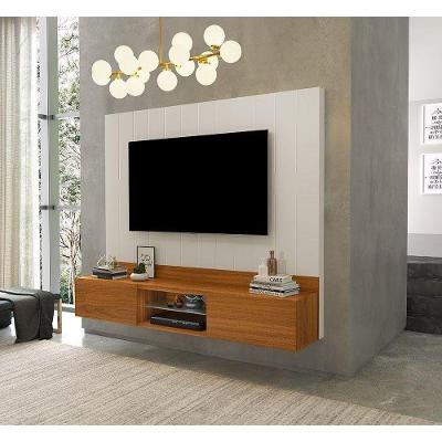 Painel Para Tv 75 Com Nichos Conquest Carvalho New - Off White - Luapa
