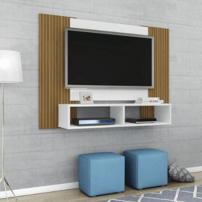 Painel Nilo P- Tvs 47 Sala De Estar Branco-ripado