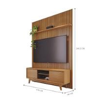 Kit Milo Painel E Rack Com Painel Cumaru - 3