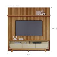 Kit Lyra Painel E Rack Com Painel Cumaru-opala - 3