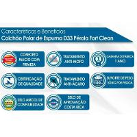 Cama Box Casal: Colchão Espuma D33 Polar Pérola + Base CRC Rústico Clean(138x188) - 2